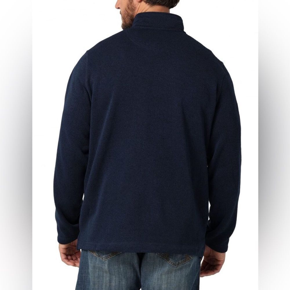 Wrangler Authentic Men’s Quarter-Zip Fleece Pullover – Size Large - Picture 2 of 7